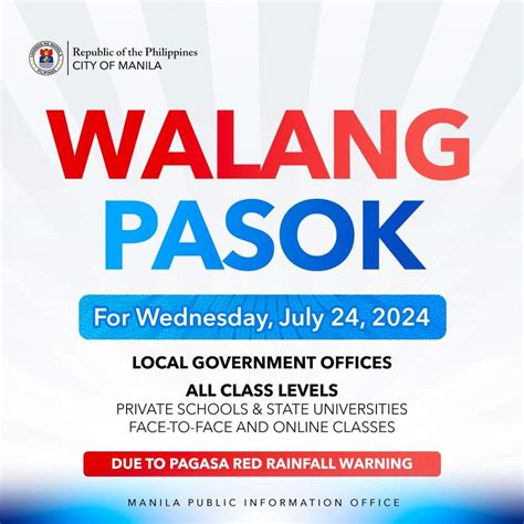 class suspension pasig|Manila, Pasig LGUs suspend classes, gov't work due to heavy rains.